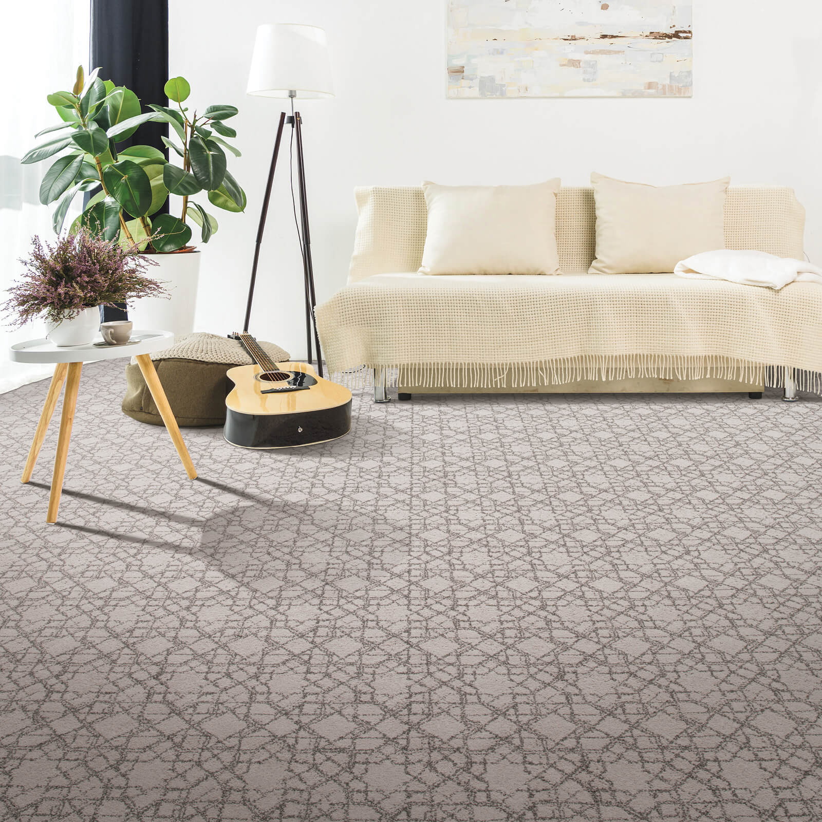 Living room carpet flooring | Colonial Interiors